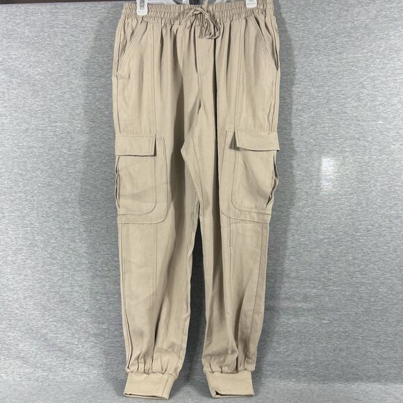 INC International Concepts Womens Medium Utility Jogger Pants Toasted Twine $79 - Picture 1 of 15
